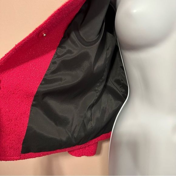 DKNY Fuchsia pink wool blend blazer size 8 - Picture 6 of 8